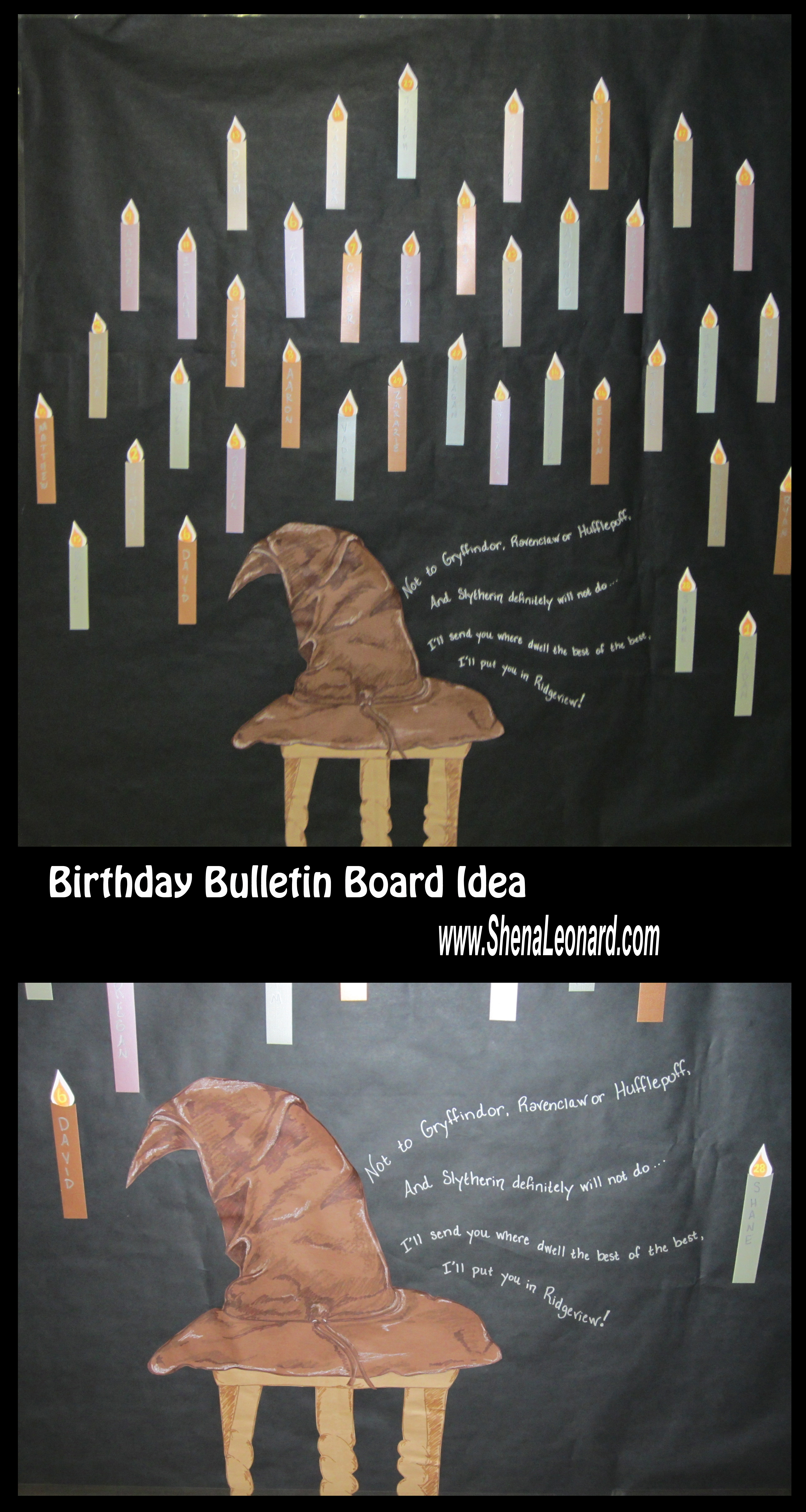 Shena Leonard: Messy Table, Creative House » Birthday Board – Harry Potter  Theme