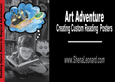 www.ShenaLeonard.com Messy Table, Creative House: This fun Art Adventure teaches kids about posters, and engages them in designing their own poster featuring their favorite book. This Art Adventure is a HUGE HIT with the Kids because they love creating a poster that features themselves and their favorite book. It is also a huge hit with Teachers and Parents because it encourages reading, and sharing what you love about reading. It’s an overall hit! (=