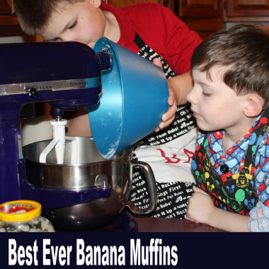 These really are the BEST Banana Muffins ever! (= www.ShenaLeonard.com: Messy Table, Creative House