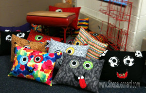 Classroom Reading Pillows: Monsters, Turtles, Harry Potter and More (= www.ShenaLeonard.com: Messy Table, Creative House