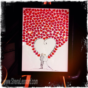 How to Create Wedding Guest Book Art – Guaranteed Not To Be a “Pinterest Fail”: If you are looking for something more creative than your average Wedding Guest Book, but want to make sure it’s not a “Pinterest Fail,” check out our pointers. (= www.ShenaLeonard.com: Messy Table, Creative House