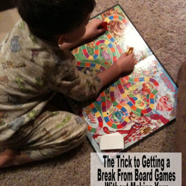 The Trick to Getting a Break From Toddler Board Games Without Making Your Kiddo Sad