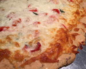 Recipes for Whole Wheat Multigrain Pizza Crust and delicious Tomato Basil Pizza. 